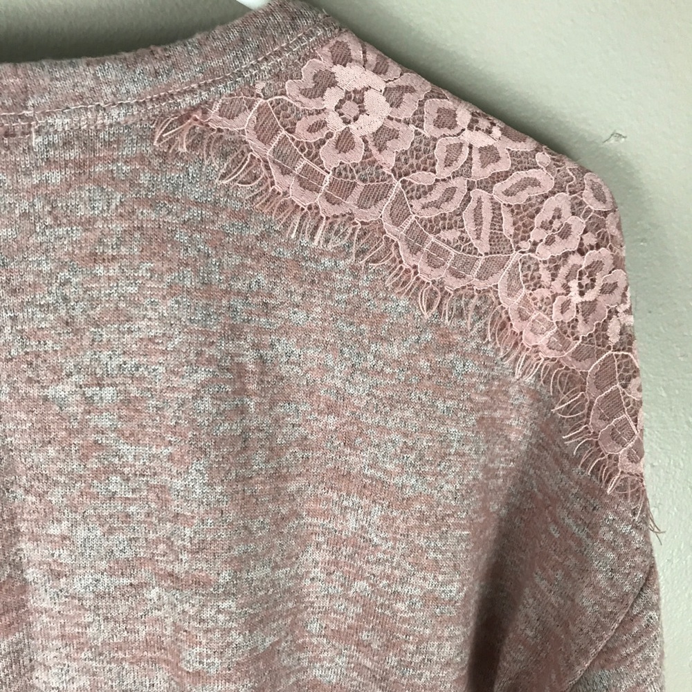 Coco jaimeson Pink Lace soft sweater oversized XS - Picture 6 of 6